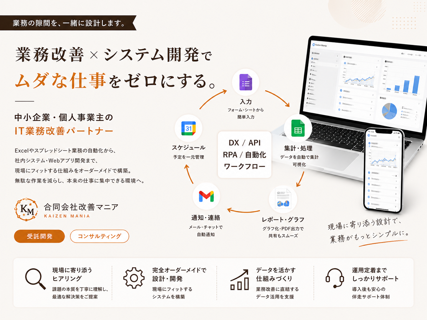 現場特化型のシステム開発